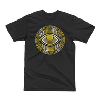 Eyeconic t-shirt with gold Eyedusa print